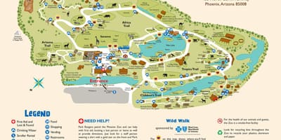 地图菲尼克斯动物园